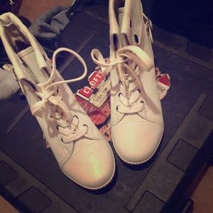White booties